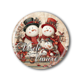 Vánoční placka, magnetka, nebo přívěsek