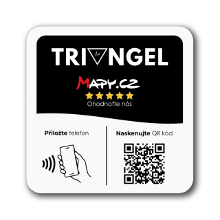 NFC / QR destička pro Mapy.cz recenze s vlastním logem