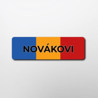Dřevěná jmenovka na dveře pro sparťany