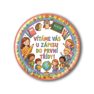 Připínací placka - Zápis do 1. třídy