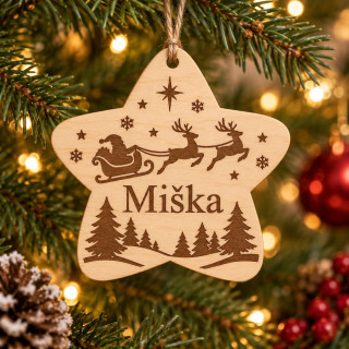 Vánoční hvězda se jménem