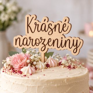 Zápich do dortu - Krásné narozeniny