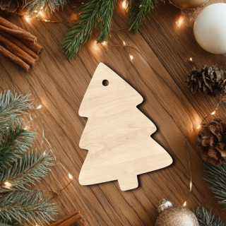 Dřevěná vánoční ozdoba - Stromeček