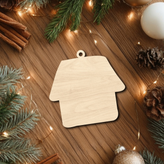 Dřevěná ozdoba k dokreslení - domeček