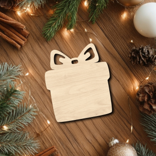 Dřevěná ozdoba k dokreslení - dárek