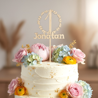 Zápich do dortu se jménem a rokem